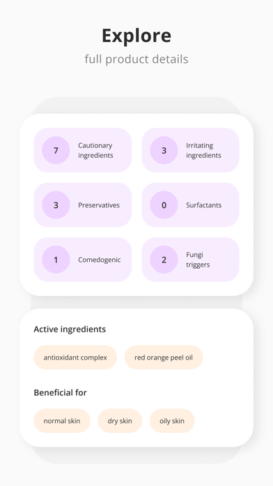 Ama Care - cosmetic scanner Screenshot
