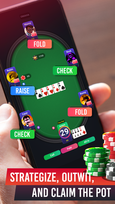 Poker Texas Hold'em, Omaha Screenshot