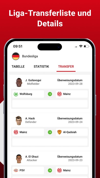 Bundesliga Live Score Screenshot