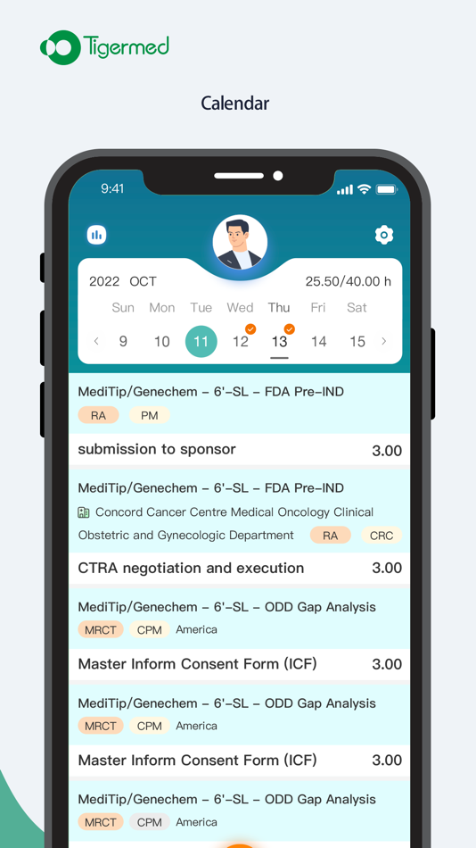 #1. Timesheet (iOS) Podle: 杭州泰格医药科技股份有限公司