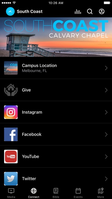 South Coast Calvary Chapel App Screenshot