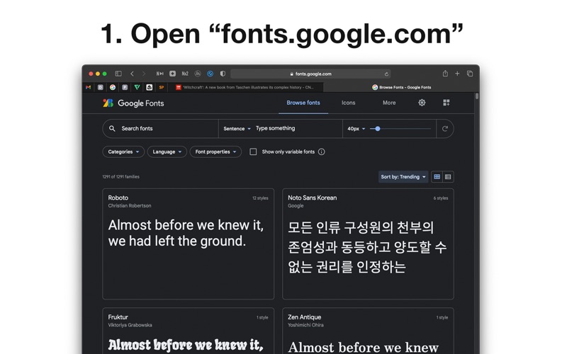 Screenshot #3 pour Custom Font for Safari