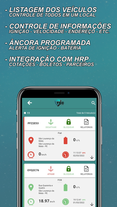 Tec Rastreador Screenshot