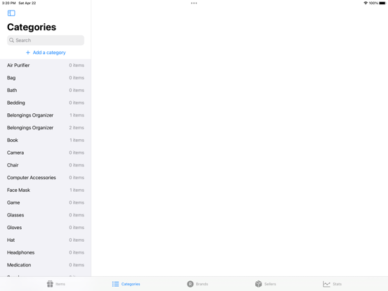 Screenshot #4 pour Belongings Organizer