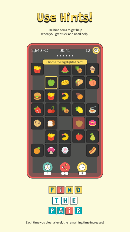 #2. Find the Pair - Focus Game (iOS) Podle: Sanghun Lee