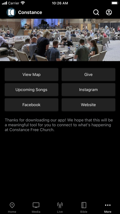 Constance Free Church App Screenshot