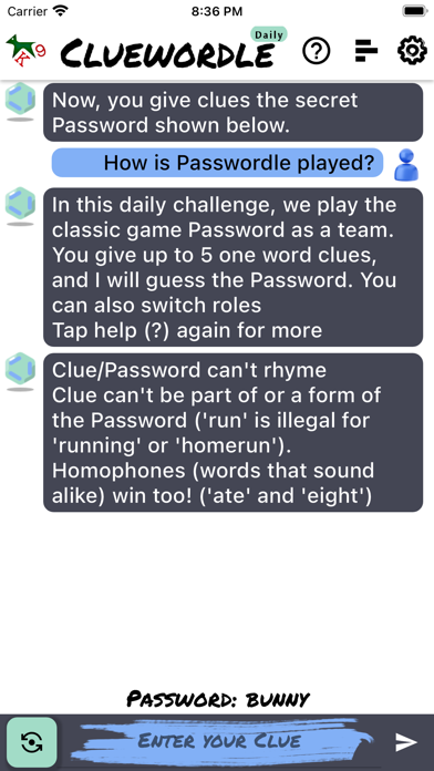 Cluewordle Screenshot