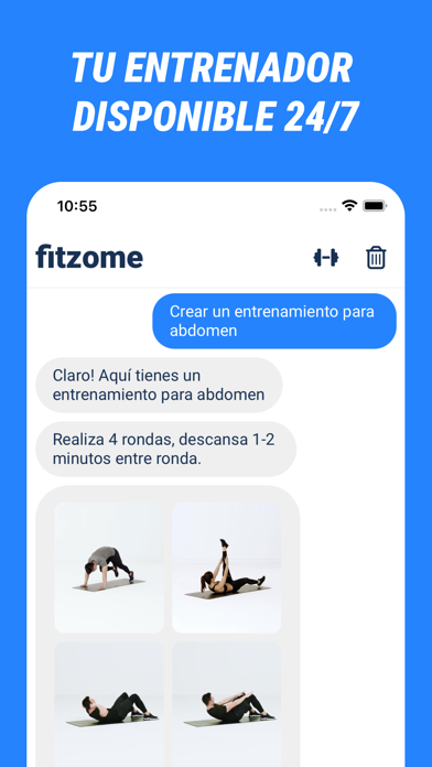 Fitzome IA - Ejercicio en casa Screenshot