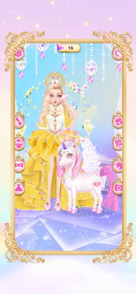 Game screenshot Princess unicorn dress up game hack