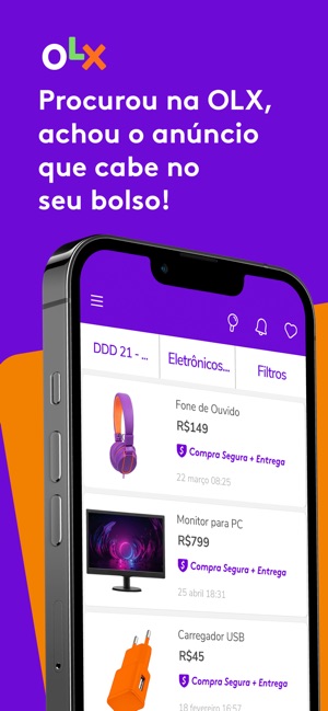 Como baixar o app olx