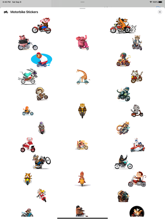 Screenshot #4 pour Motorbike Stickers