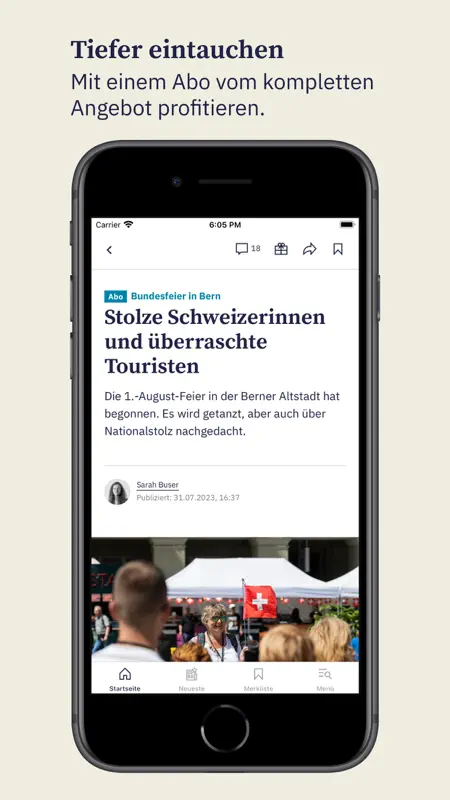 Der Bund Nachrichten screenshot 3 of 6