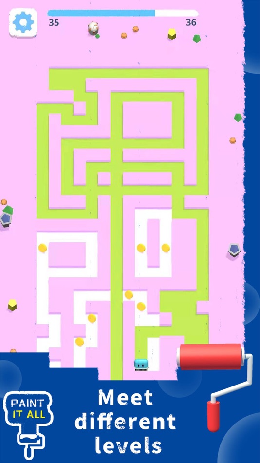 #3. Paint it all - puzzle game (iOS) 由: 晓怡 陈