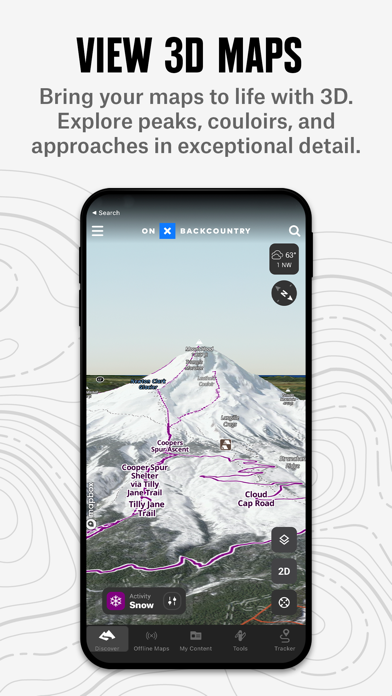 onX Backcountry Trail Maps GPS Screenshot