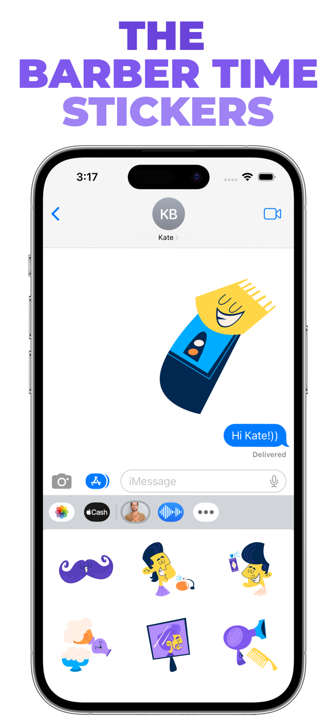 The Barber Time stickers