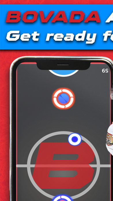 Bovada Sports Air Hockey Game Screenshot
