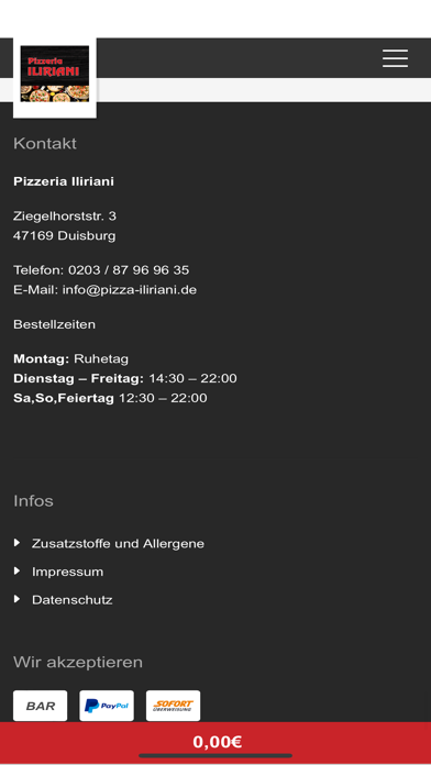 Pizzeria Iliriani Screenshot