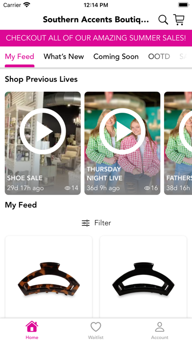 Southern Accents Boutique Screenshot