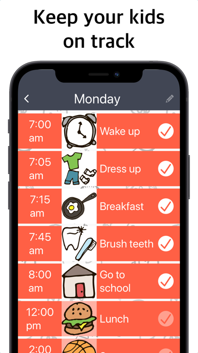 Visual Daily Schedule Screenshot