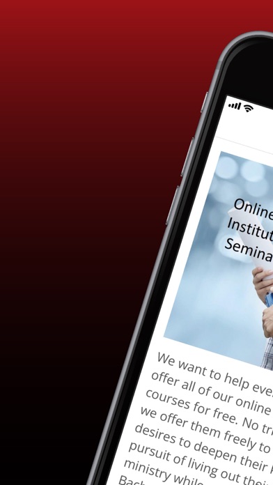 Online Bible Institute Screenshot