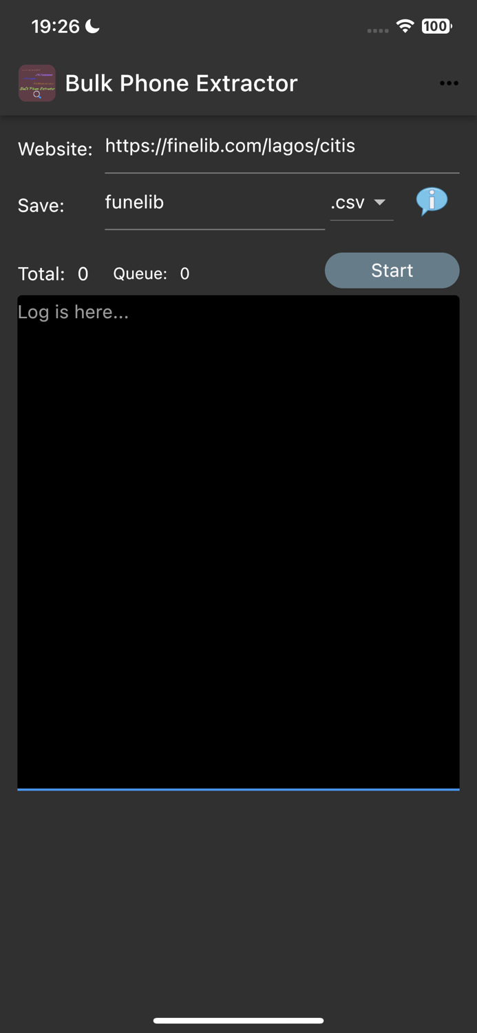 Bulk Phone Extractor