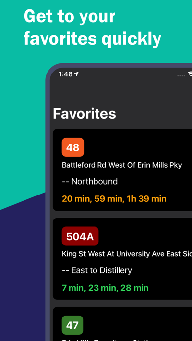 My TTC - Toronto Bus Tracker Screenshot