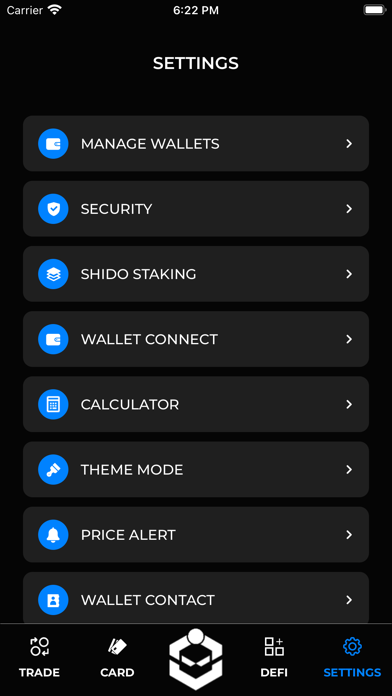 Shido Wallet Screenshot
