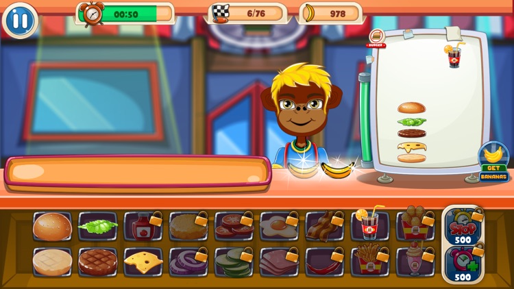 Pirate Monkey Burger Blitz screenshot-5