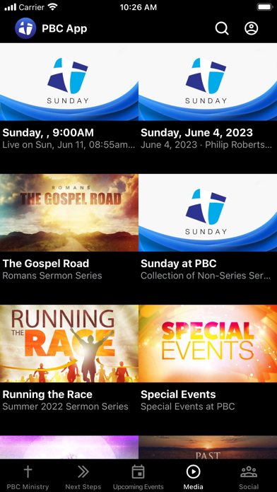 PBC Ministry Screenshot