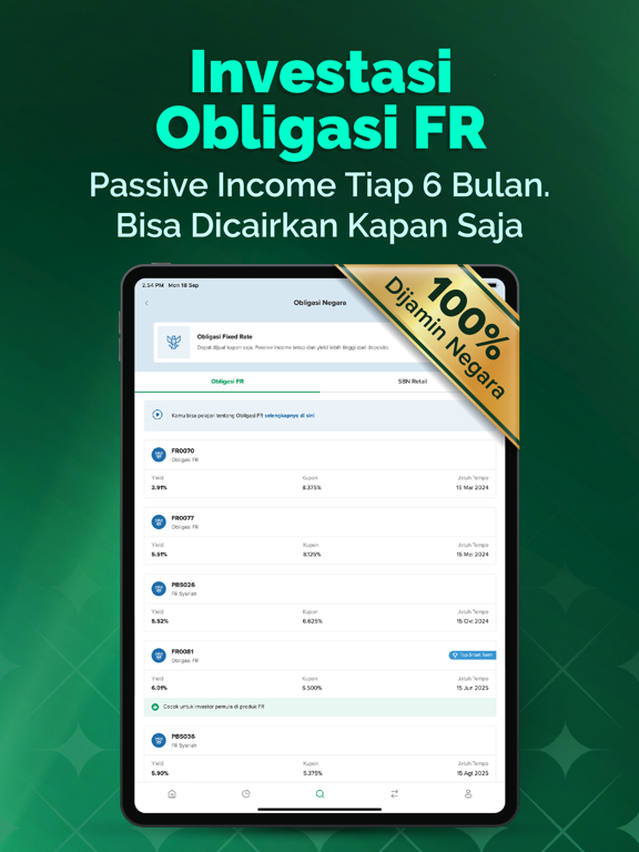 Bibit - Reksadana & Obligasi iPad screenshot 7 - Finance app
