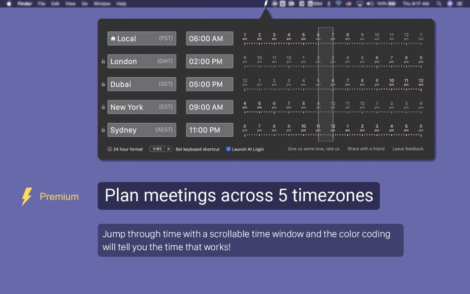 #5. Flashly - Time Zone Converter (macOS) 由: Abdallah Absi