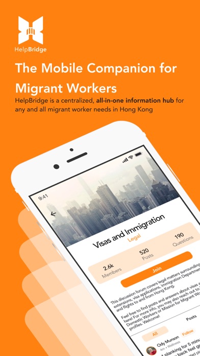 HelpBridge: 24/7 Migrant Info Screenshot