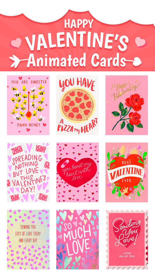 Valentine’s Cards Animated - 1.0 - (iOS)
