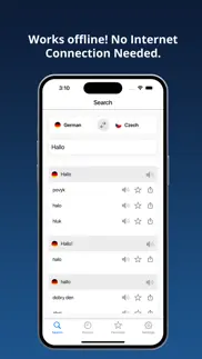 german czech dictionary + iphone screenshot 1