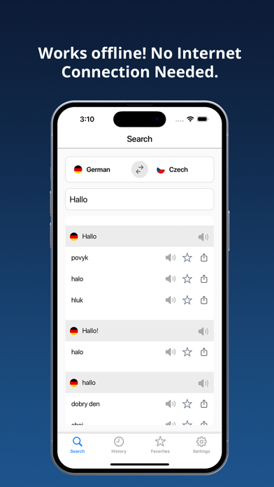 German Czech Dictionary + Screenshot