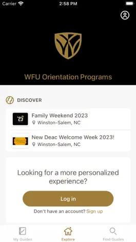 Game screenshot WFU Orientation Programs apk