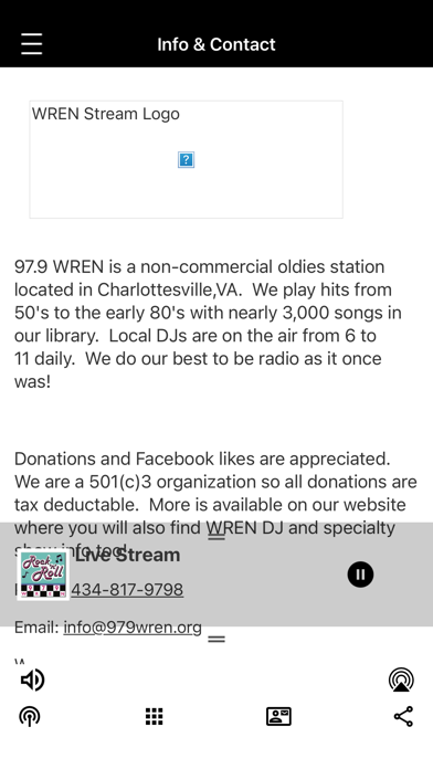 Real Oldies 97.9 the WREN Screenshot