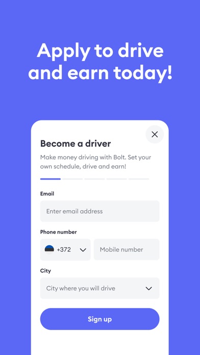 Bolt Driver App Screenshot