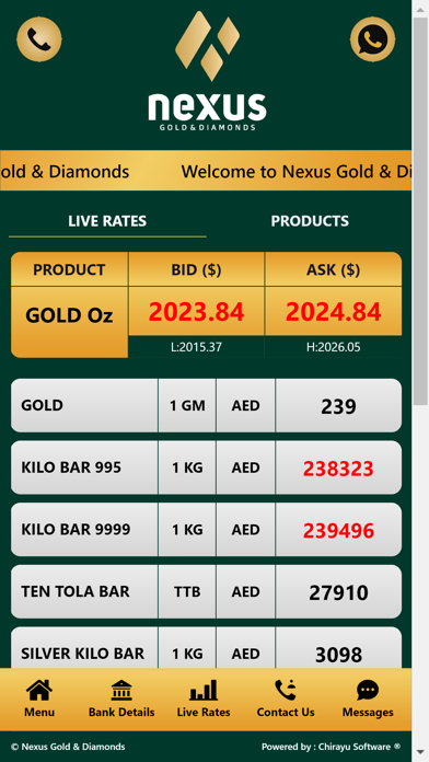 Nexus Gold And Diamonds Screenshot