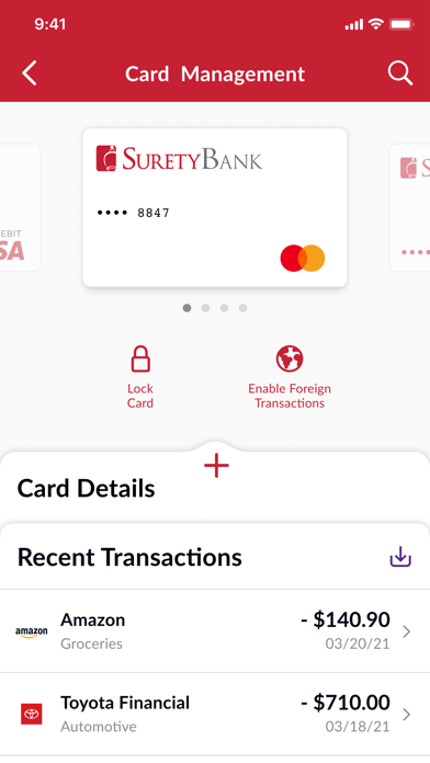 Surety Bank Mobile Screenshot