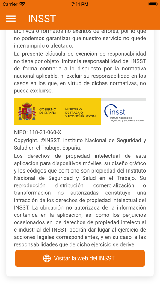 #6. Evaluación tareas repetitivas (iOS) Podle: Instituto Nacional de Seguridad e Higiene en el Trabajo