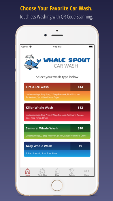Whale Spout Car Wash Screenshot