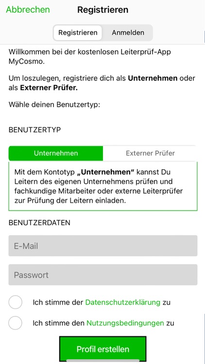MyCosmo Leiterprüfer