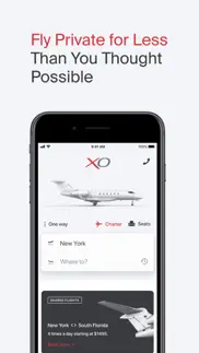 xo - book a private jet iphone screenshot 1