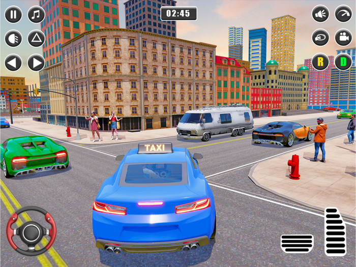 US Taxi Driving Games 2023 Sim