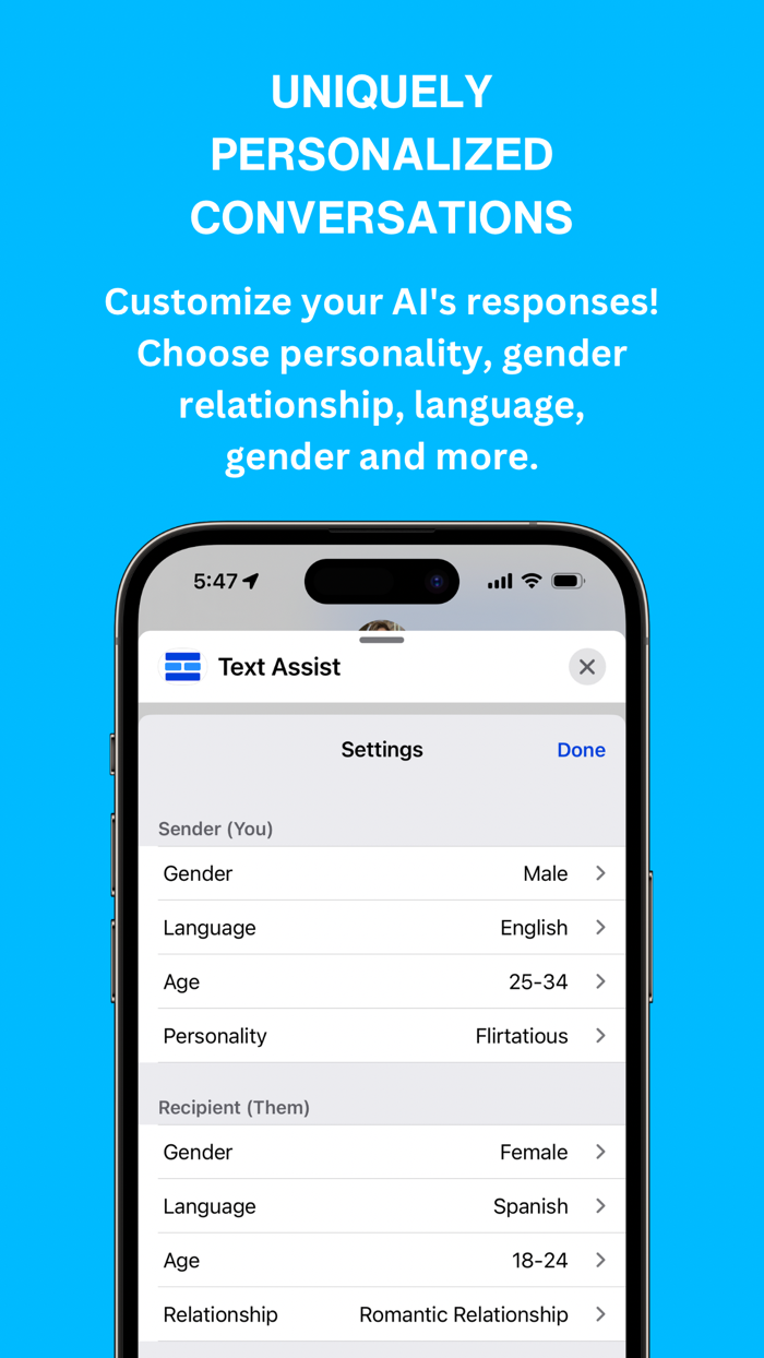 Text Assist AI Enhanced Texts
