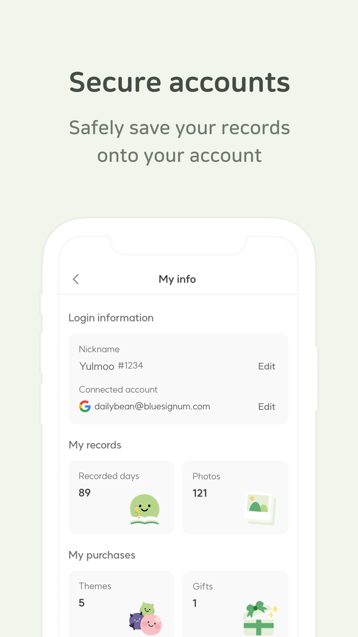 DailyBean - simplest journal