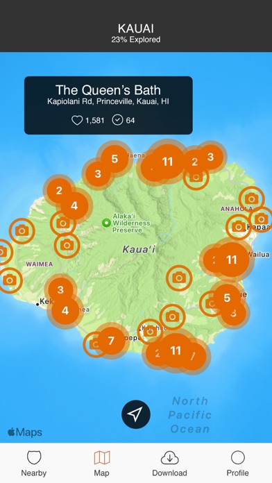 Kauai Offline Island Guide Screenshots