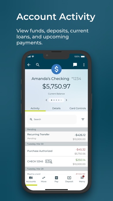 US Eagle Mobile Banking Screenshot
