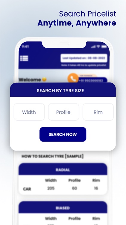 Tyres Pricelist App